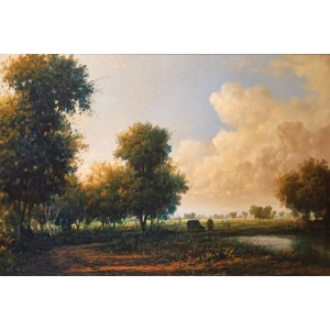 Zulfiqar Ali Zulfi, 24 x 36 Inch, Oil on Canvas, Landscape Painting-AC-ZUZ-111